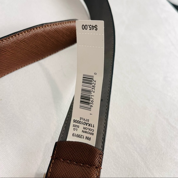 CALVIN KLEIN belt in brown color business casual faux leather - Picture 8 of 8